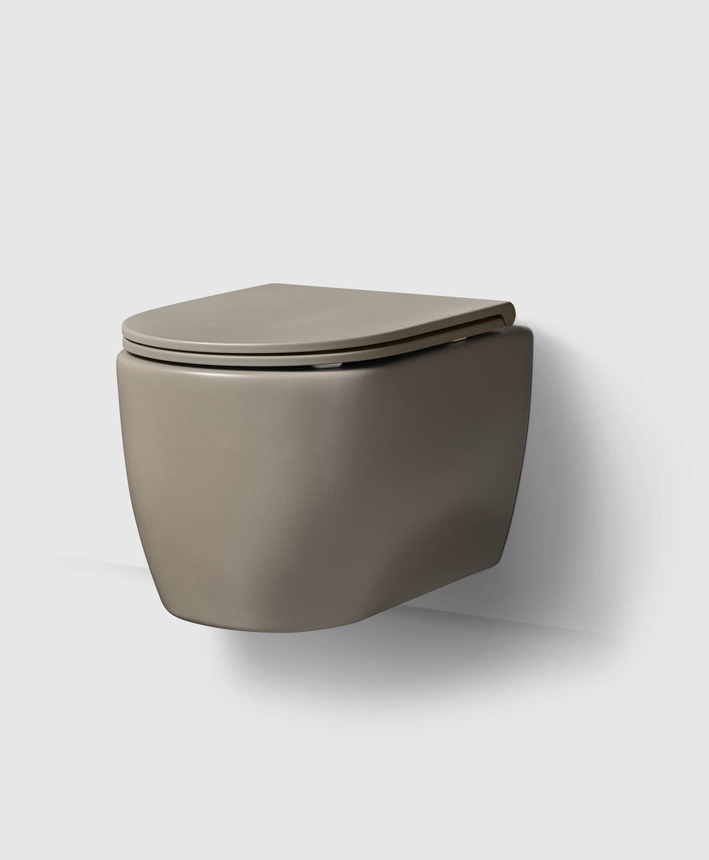 WC/2 wall hung 55 matt grey with seat