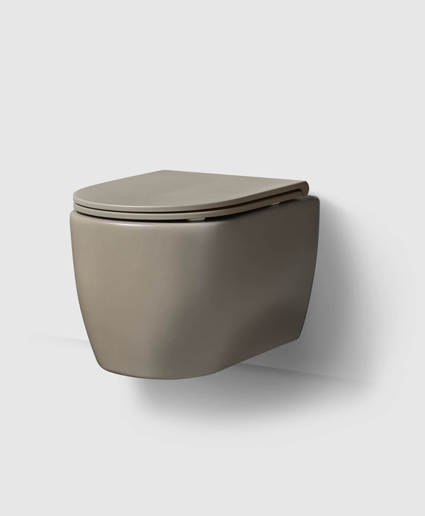 Vägghängd WC Haven WC2 55 Matt Grå Med Säte