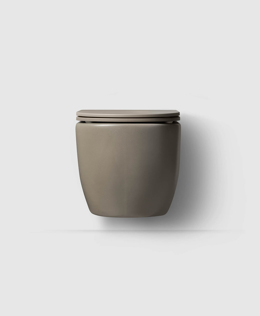 WC/2 wall hung 55 matt grey with seat