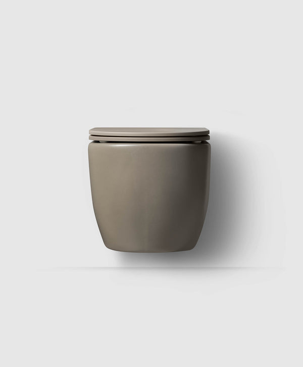 WC/2 wall hung 55 matt grey with seat