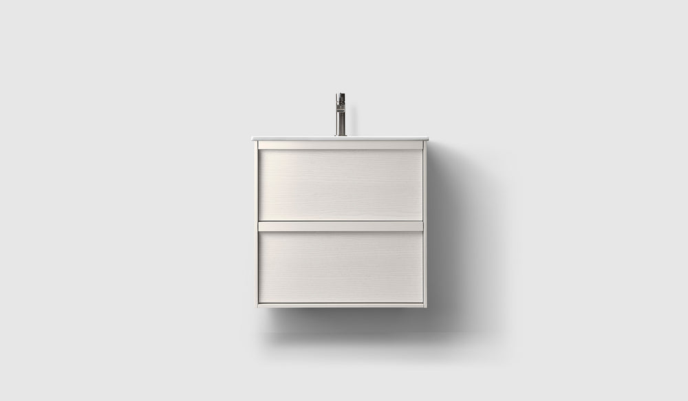 Kommod Haven H2 60 Slim - White Wood - Porslinshandfat