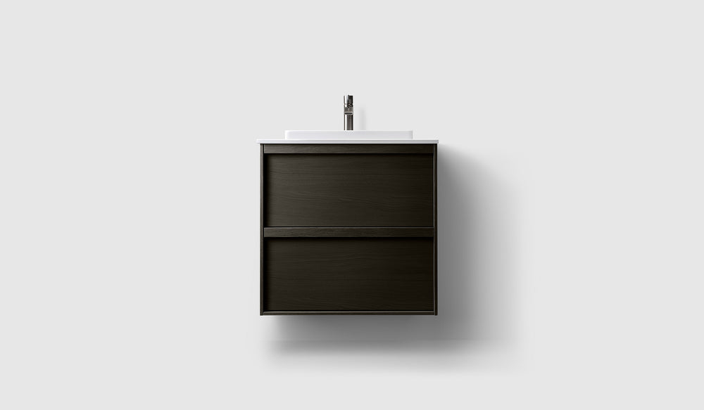 Kommod Haven H2 60 Slim - Dark Wood - Porslinshandfat