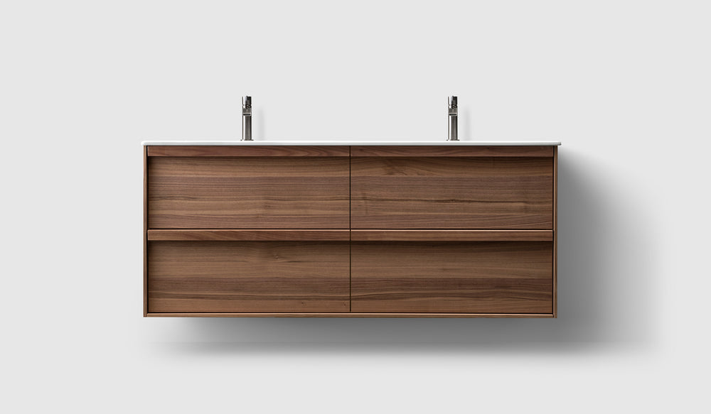 Kommod Haven H2 140 - Walnut Wood - Porslinshandfat