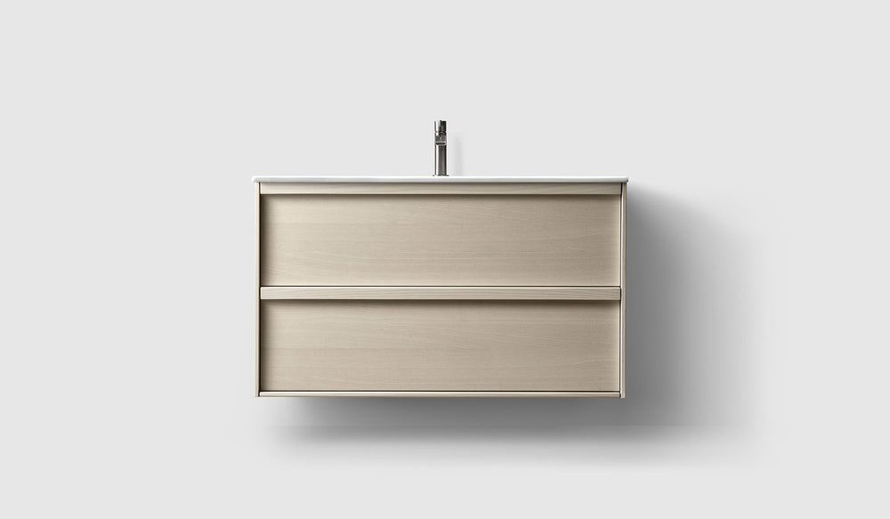 Kommod Haven H2 100 - Light Ash Wood - Porslinshandfat