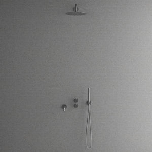 Takdusch Scandtap Steel Harmonized 3x Inbyggd Med Badkarspip