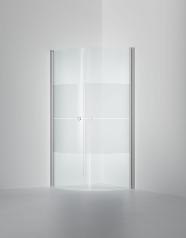 Duschhörna INR Linc Niagara Mönstrat Härdat Glas