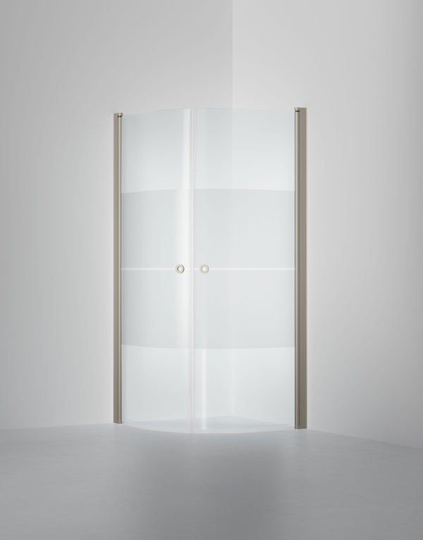 Duschhörna INR Linc Niagara Mönstrat Härdat Glas