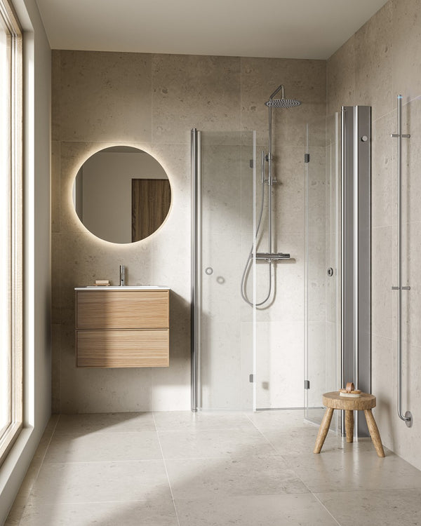 Duschhörna INR Linc Angel Flex Härdat Klarglas