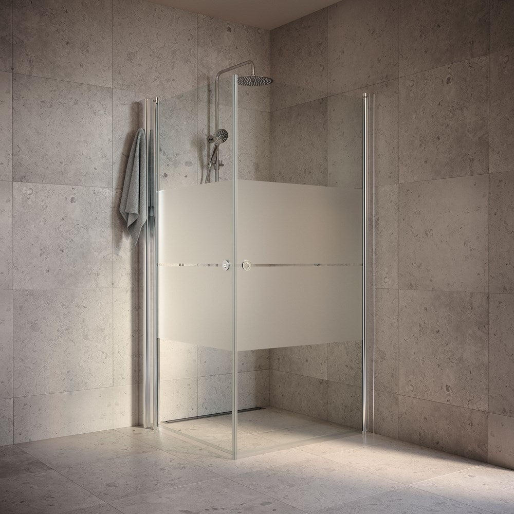 Duschhörna INR Linc Angel Mönstrat Härdat Glas