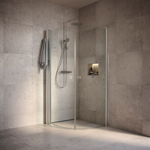 Duschhörna INR Linc Niagara Härdat Klarglas