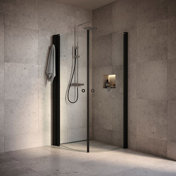 Duschhörna INR Linc Niagara Härdat Klarglas