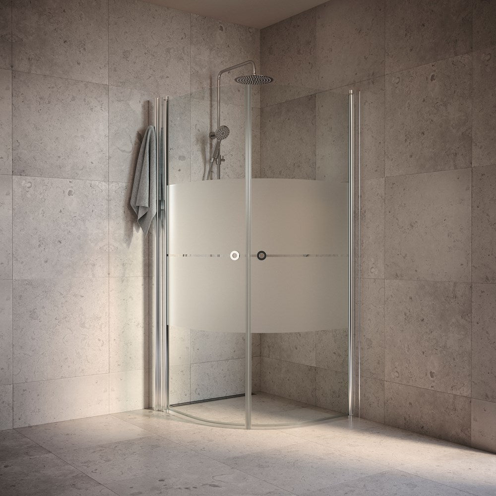 Duschhörna INR Linc Niagara Mönstrat Härdat Glas