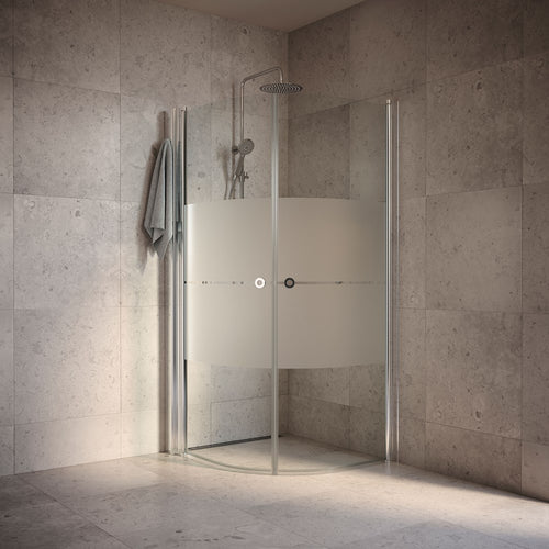 Duschhörna INR Linc Niagara Mönstrat Härdat Glas