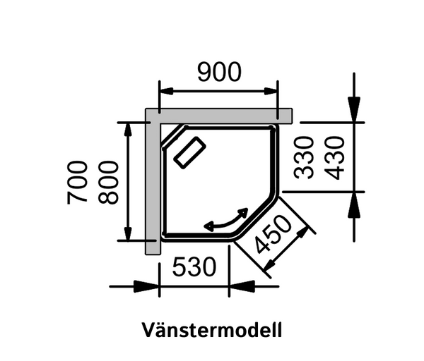 Duschkabin INR Bric 2