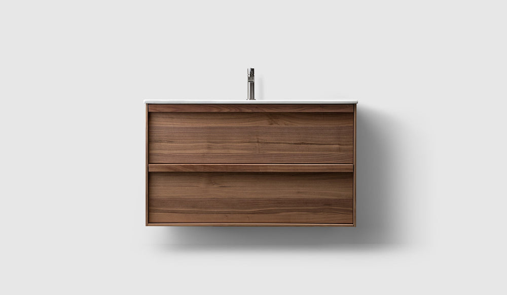 Kommod Haven H2 100 - Walnut Wood - Porslinshandfat