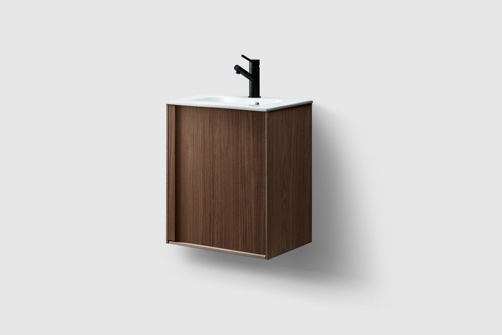 Kommod Haven H2 50 Slim - Walnut Wood - Porslinshandfat