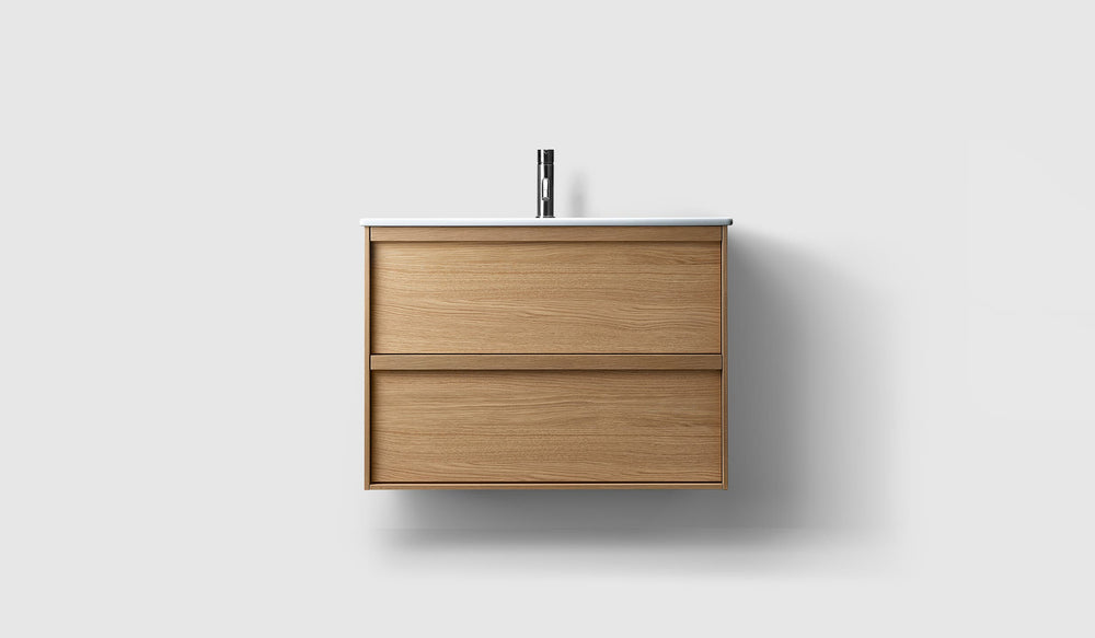 Kommod Haven H2 80 - Oak Wood - Porslinshandfat