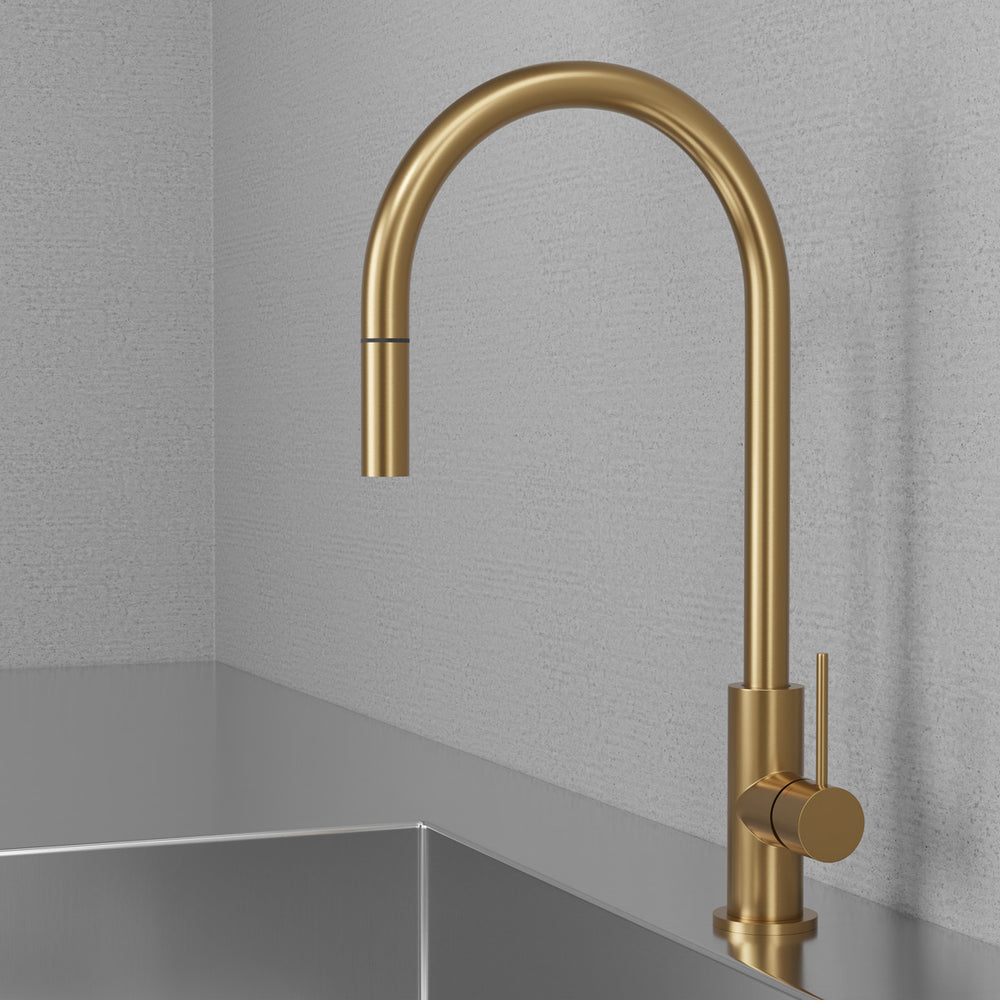 Köksblandare Scandtap Steel Accent Med Utdragbart Munstycke