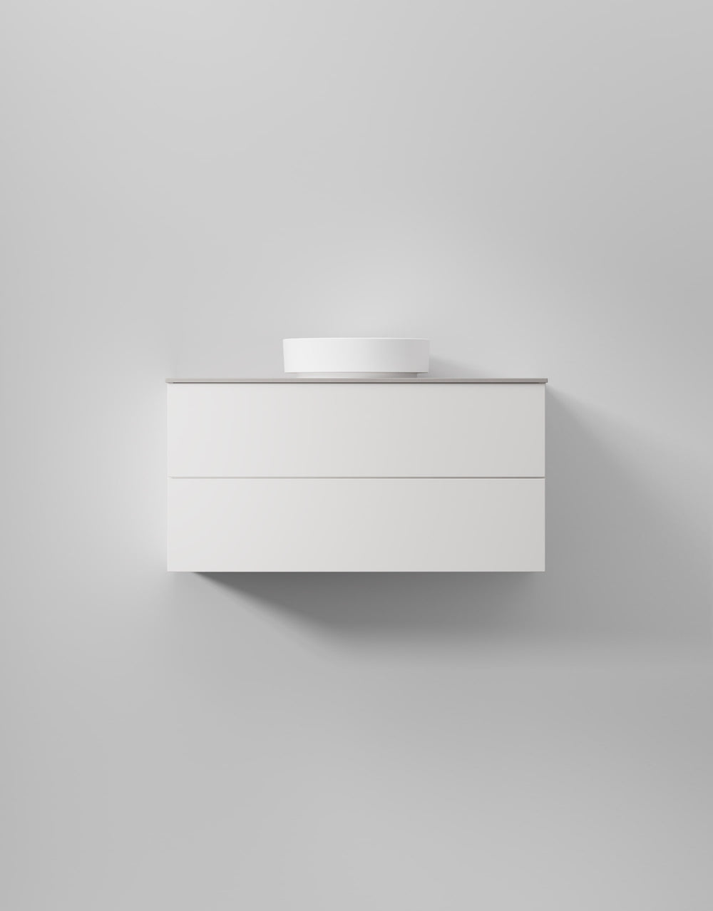 Kommod INR Core Solid 100 Med Bänkskiva & Fristående Handfat