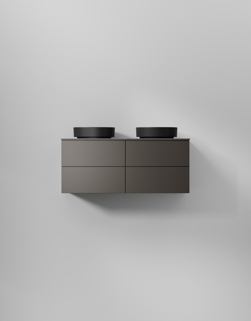 Kommod INR Core Solid 120 Bänkskiva & Dubbla Fristående Handfat