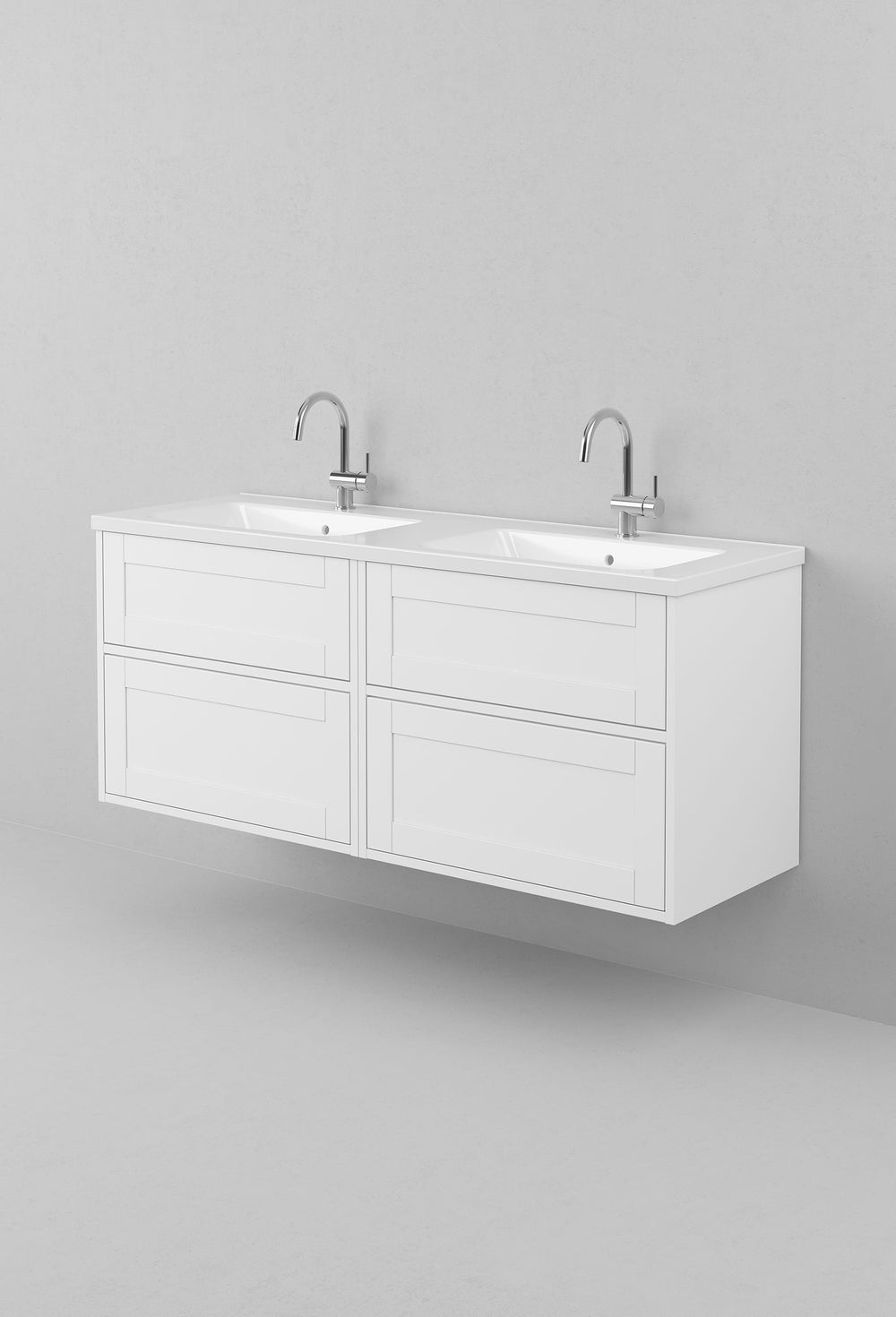 Kommod INR Grand Classic 140 Med Dubbla Porslinstvättställ