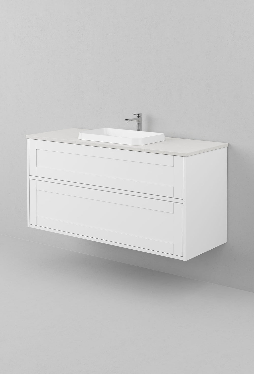 Kommod INR Grand Classic 120 Med Bänkskiva & Fristående Handfat