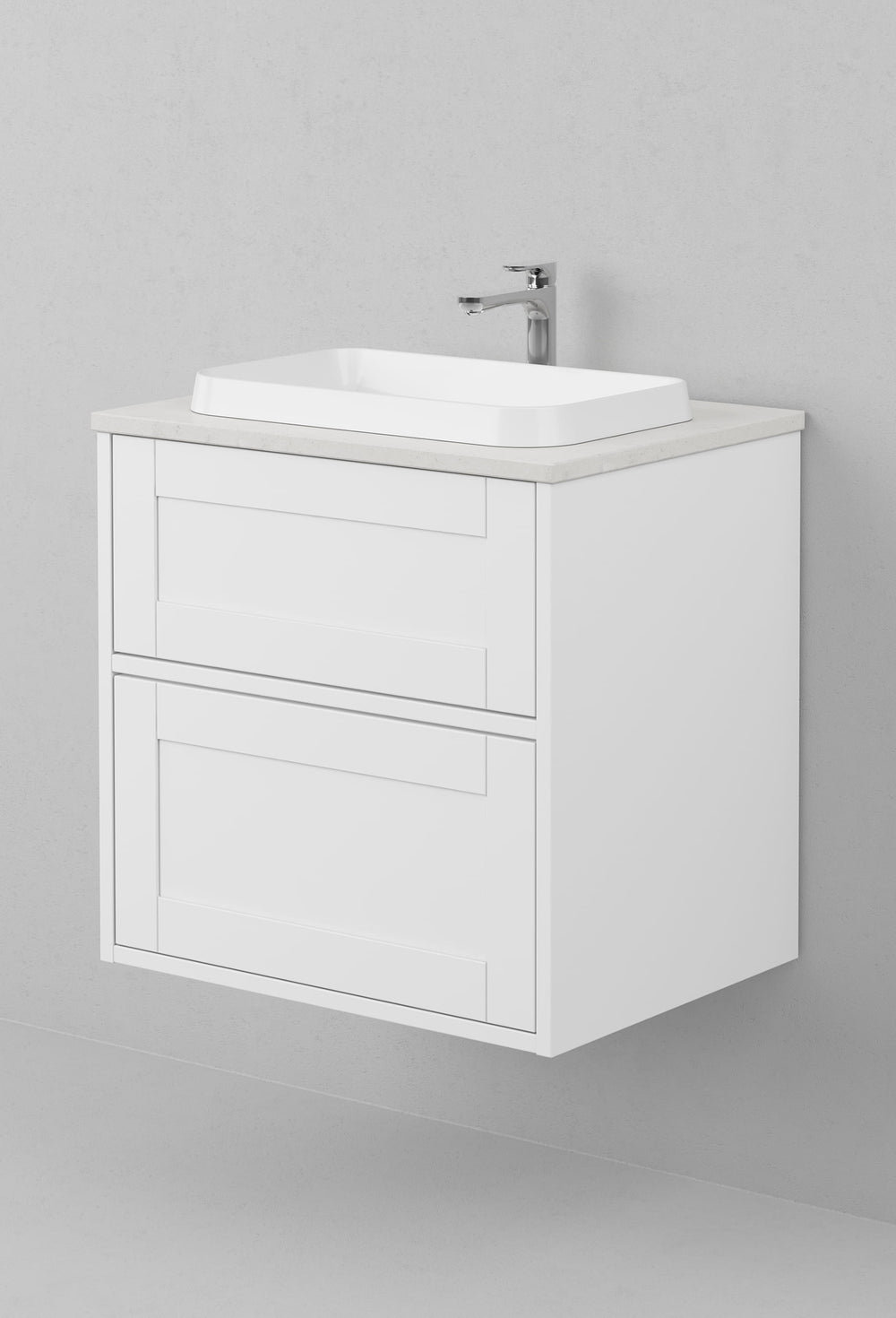 Kommod INR Grand Classic 60 Med Bänkskiva & Fristående Handfat