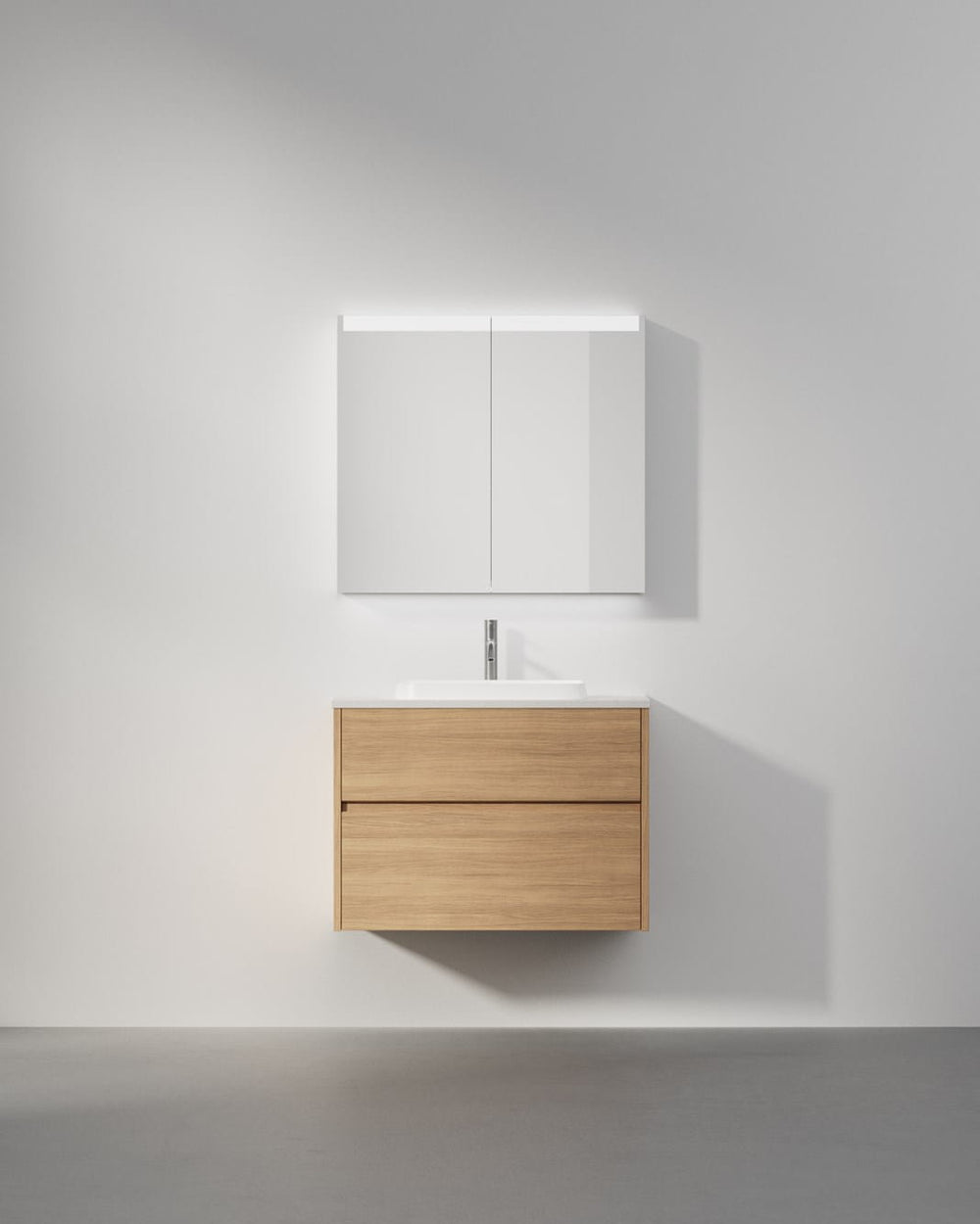 Kommod INR Grand Grip 80 Med Bänkskiva & Fristående Handfat