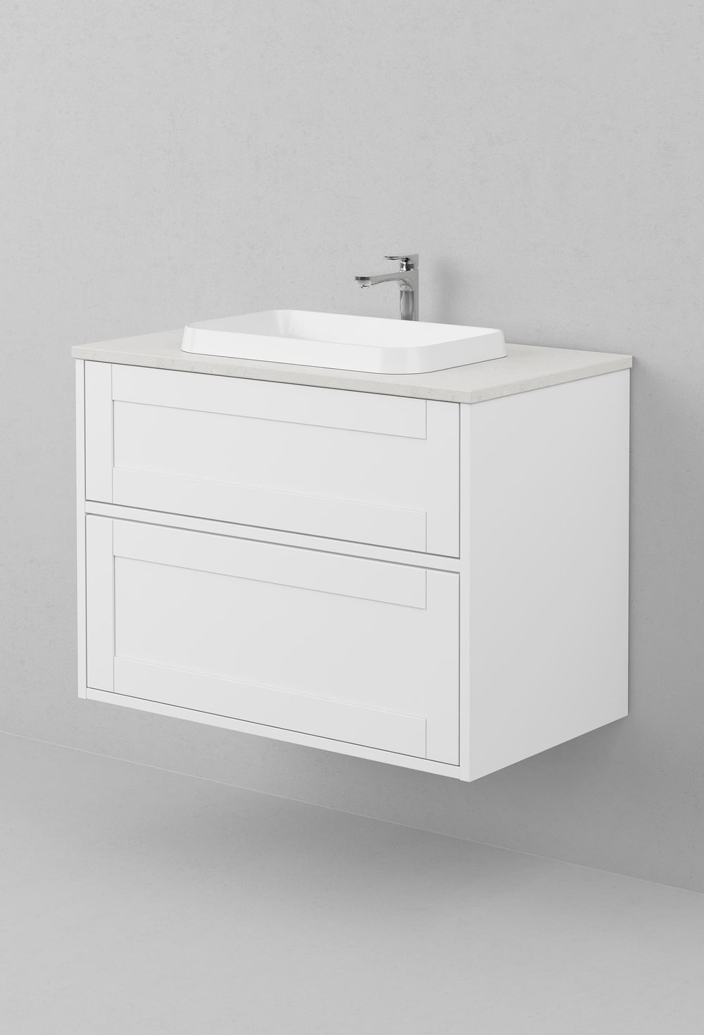 Kommod INR Grand Classic 80 Med Bänkskiva & Fristående Handfat