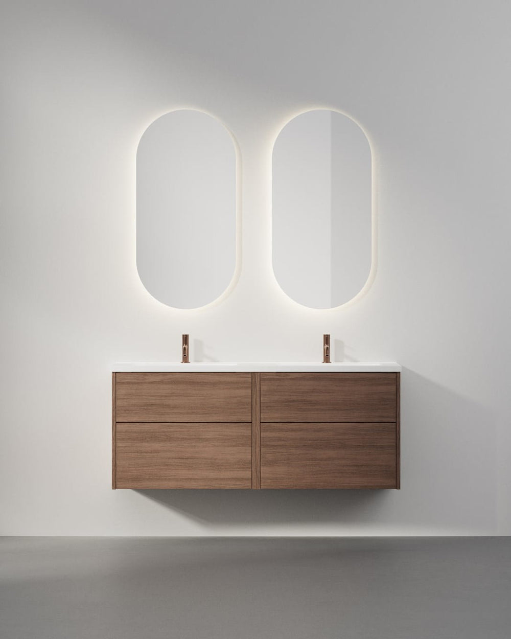 Kommod INR Grand Solid 140 Med Bänkskiva & Fristående Handfat