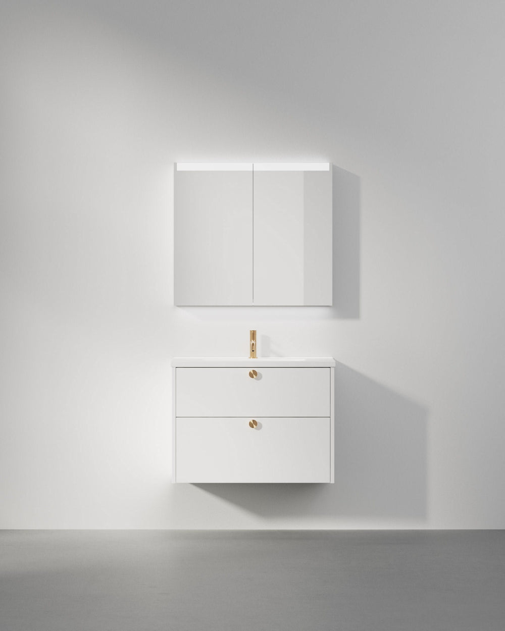 Kommod INR Grand Solid 80 Med Bänkskiva & Fristående Handfat