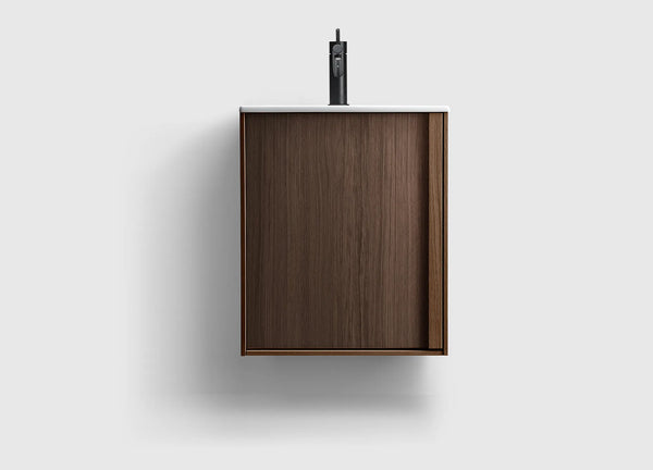 Kommod Haven H2 50 Slim - Smoked Oak Wood - Porslinshandfat