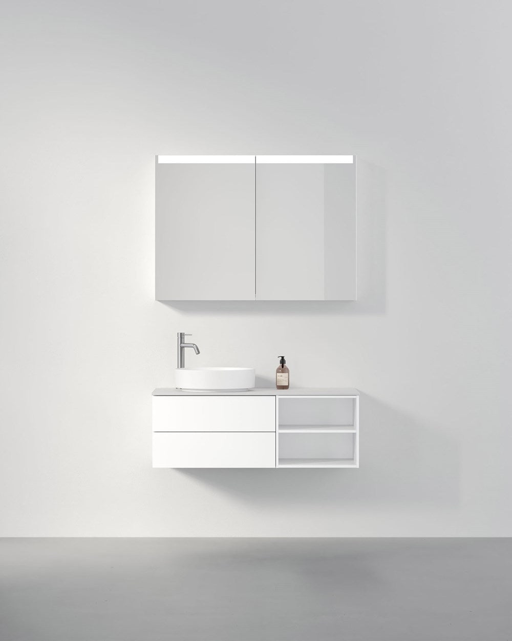 Kommod INR Air Solid 100 - Vit - Vänster