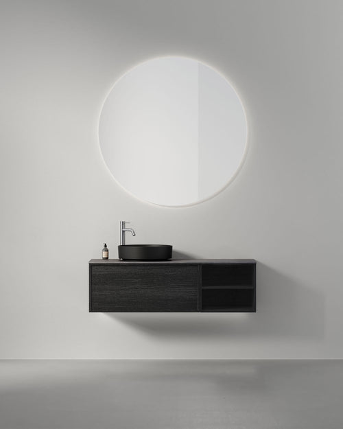 Kommod INR Air Wood 120 - Black Oak - Vänster