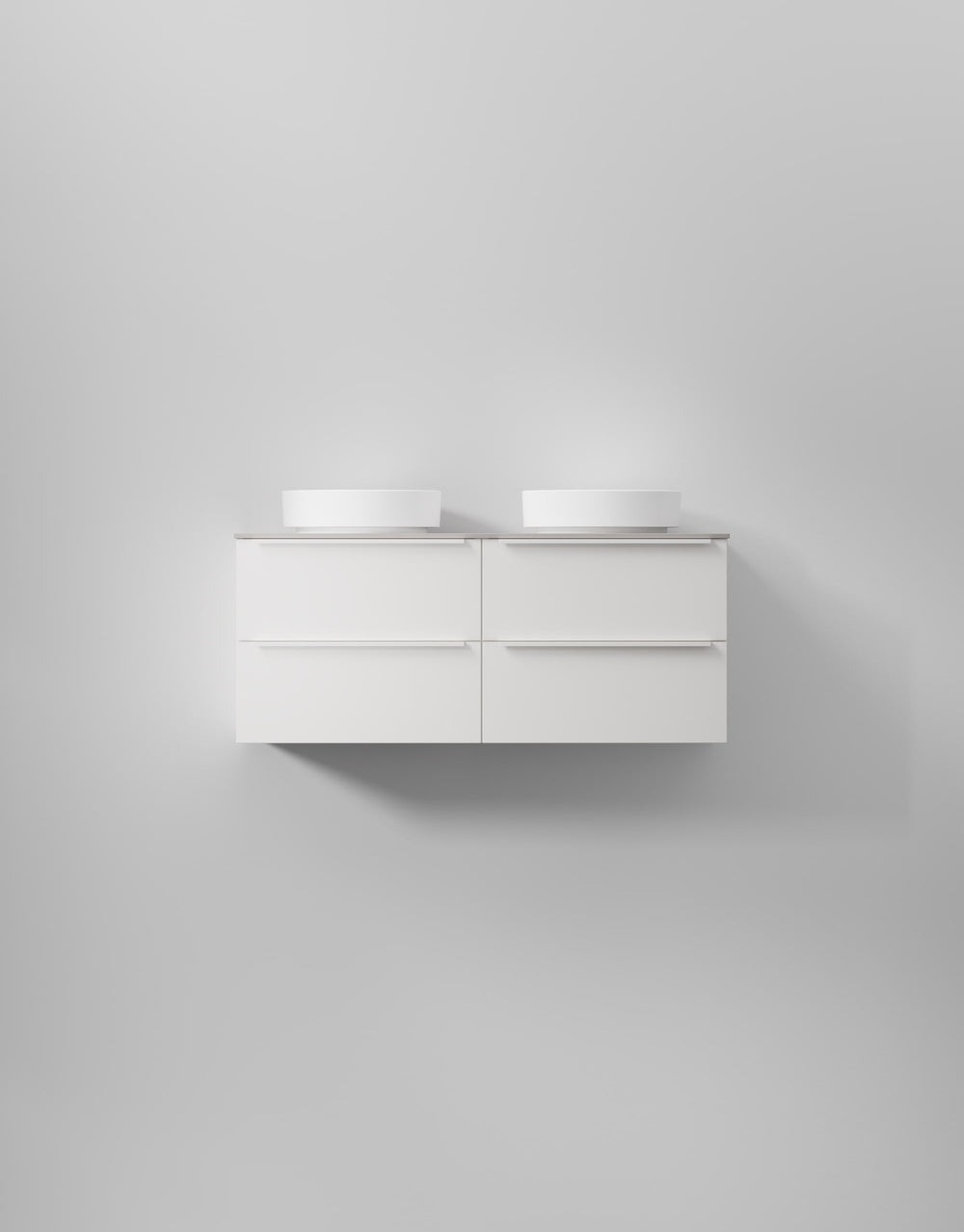 Kommod INR Core Avant 120 Bänkskiva & Dubbla Fristående Handfat