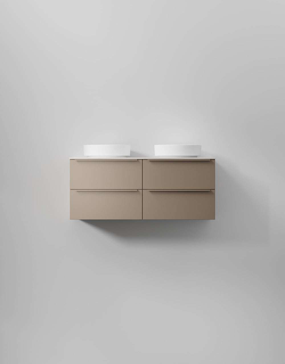 Kommod INR Core Avant 120 Bänkskiva & Dubbla Fristående Handfat