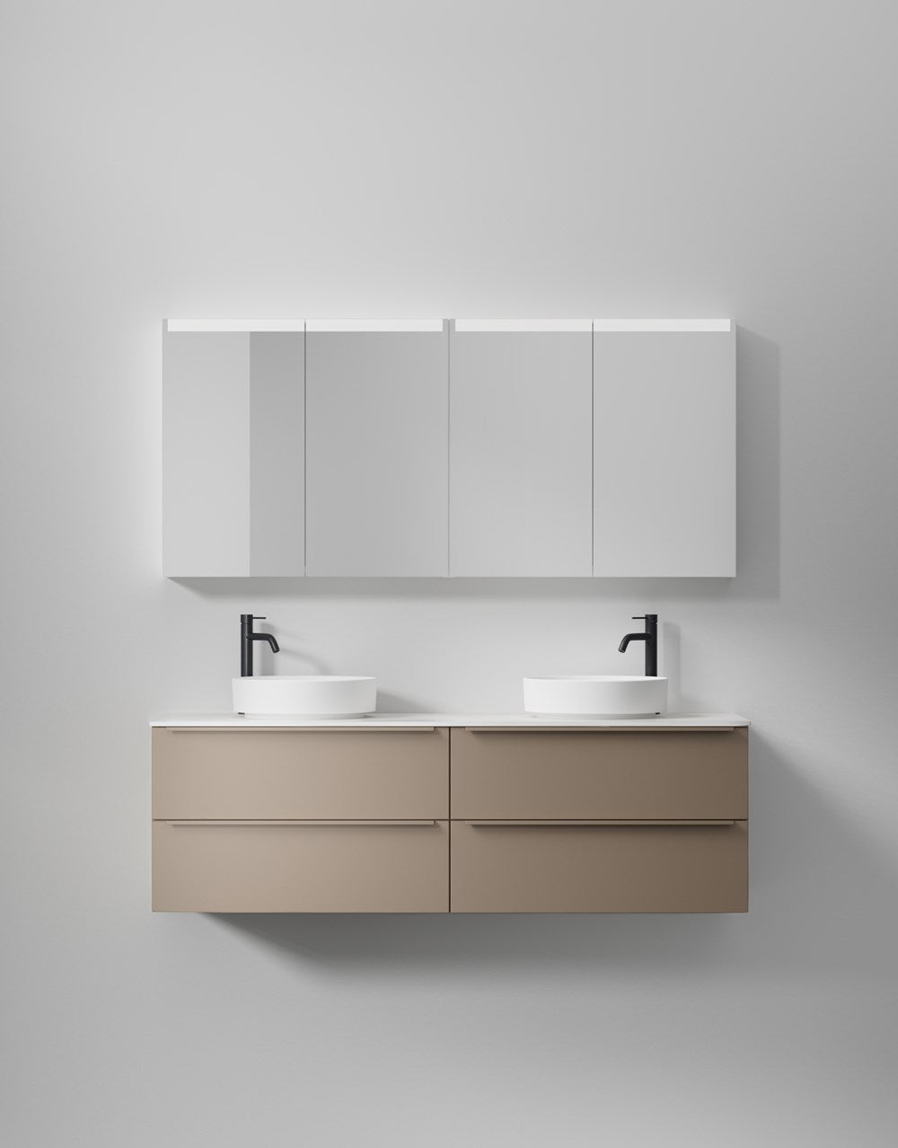 Kommod INR Core Avant 160 Med Bänkskiva & Fristående Handfat