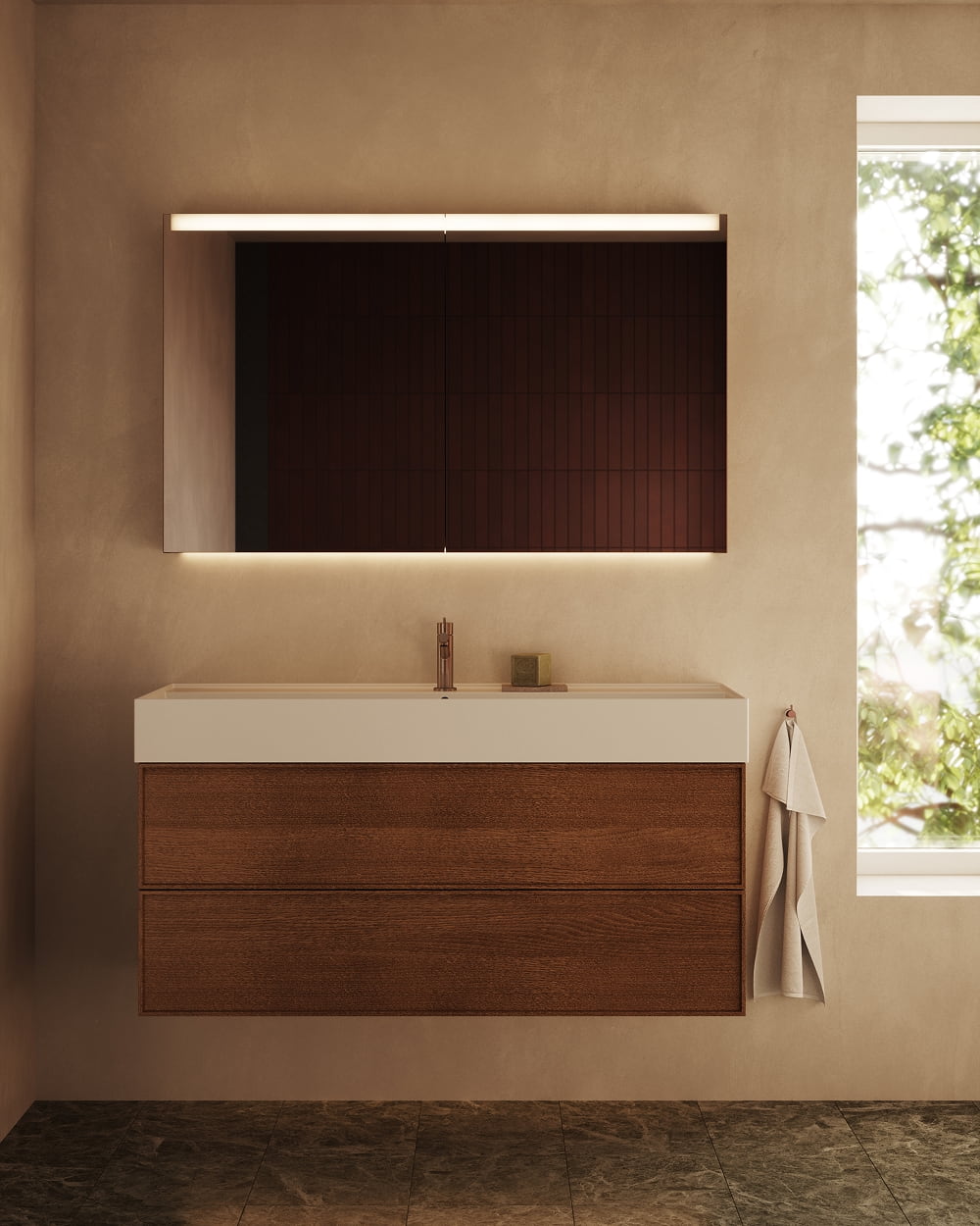 Kommod INR Core Sense 120 Med Ett Tvättställ