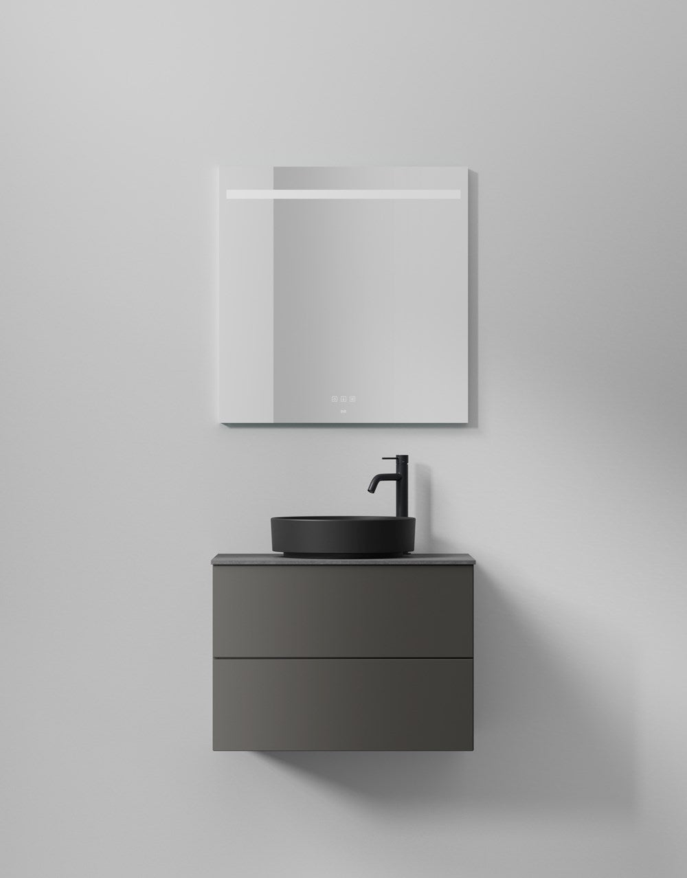 Kommod INR Core Solid 70 Med Bänkskiva & Fristående Handfat