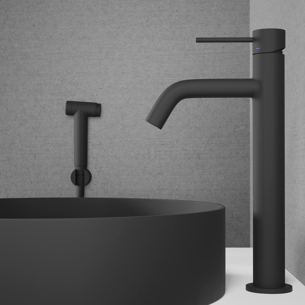 Tvättställsblandare Scandtap Steel Voyage B Hög Med Bidédusch