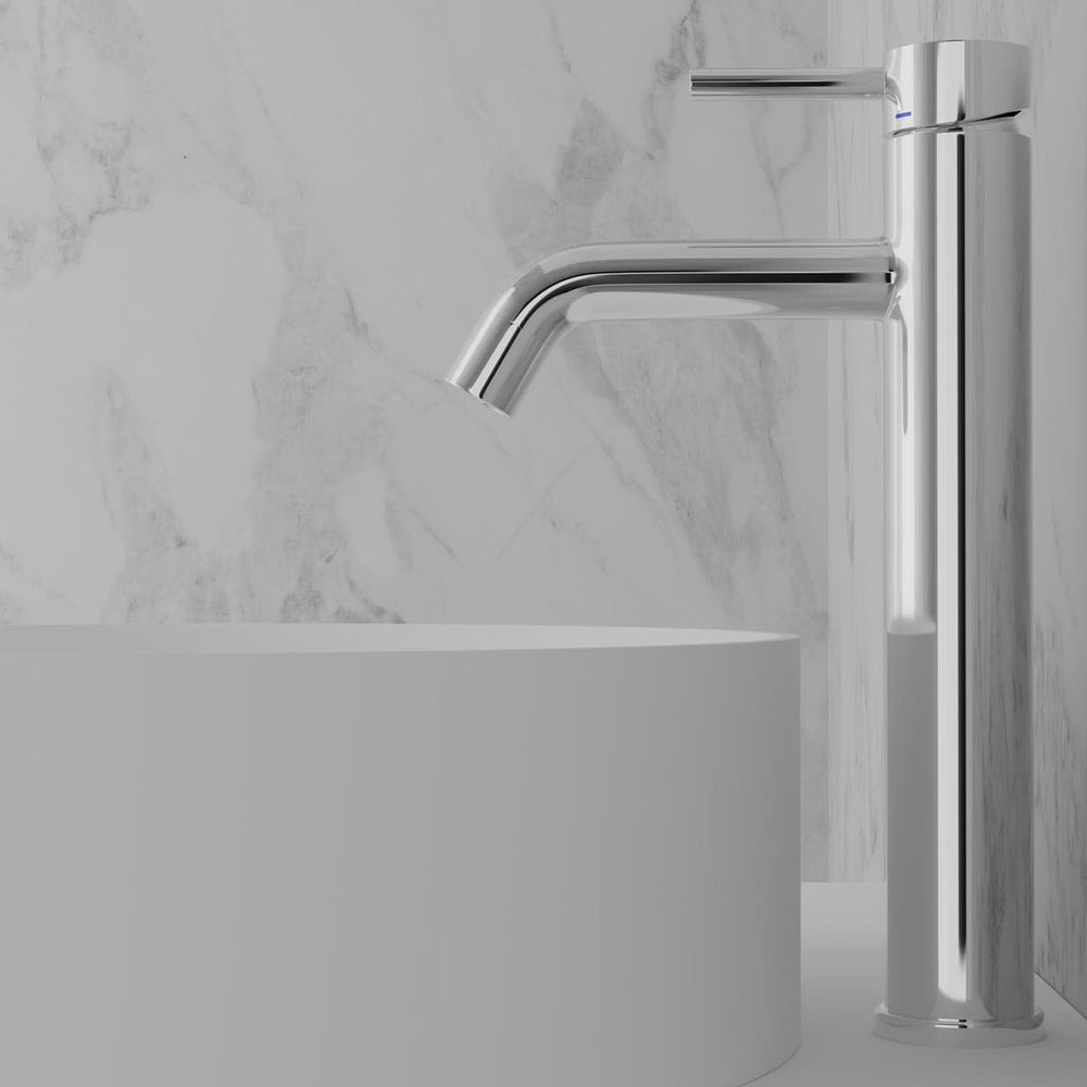 Tvättställsblandare Scandtap Steel Wave Hög