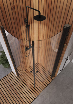 Duschhörna INR Linc Niagara Härdat Klarglas