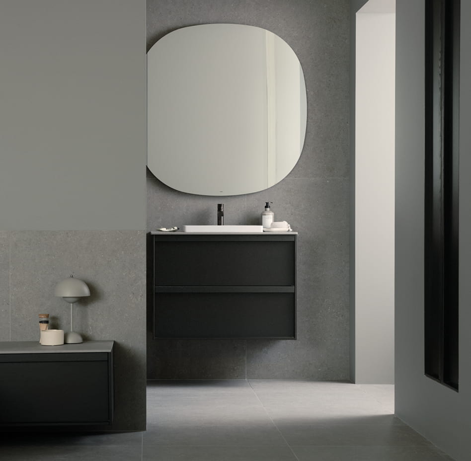 Kommod Haven H2 80 - Dark Wood  - Bänkskiva