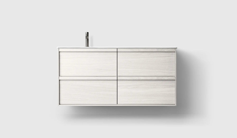 Kommod Haven H2 120 - White Wood - Porslinshandfat - Ett Handfat