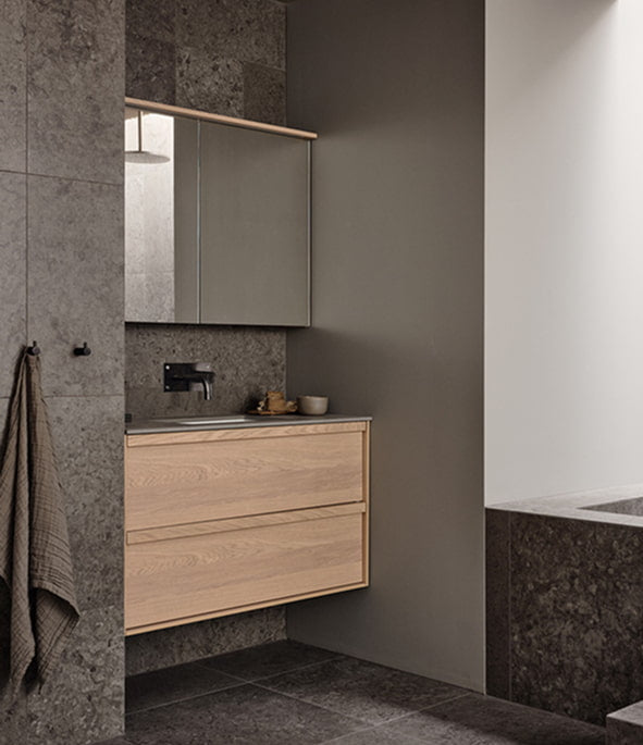 Kommod Haven H2 100 - Oak Wood  - Bänkskiva