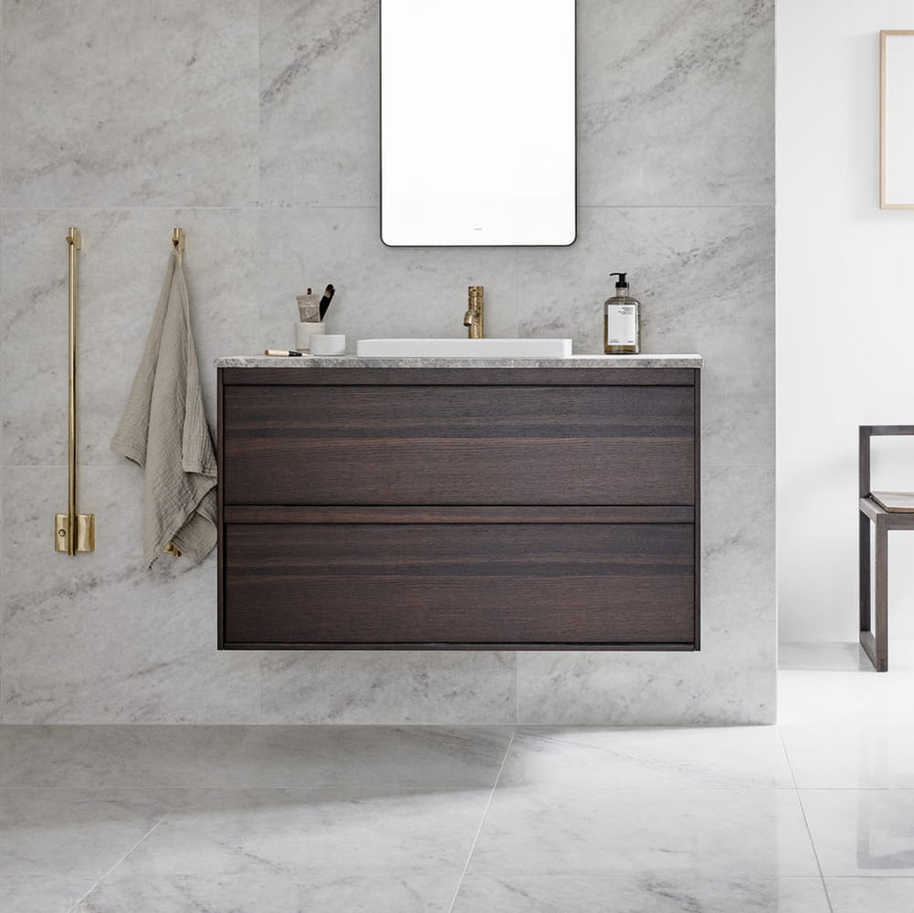 Kommod Haven H2 100 - Smoked Oak Wood  - Bänkskiva