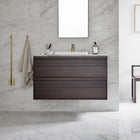 Kommod Haven H2 100 - Smoked Oak Wood  - Bänkskiva