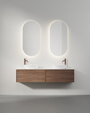 Kommod INR Air Wood 160 Dubbel Tvättställ