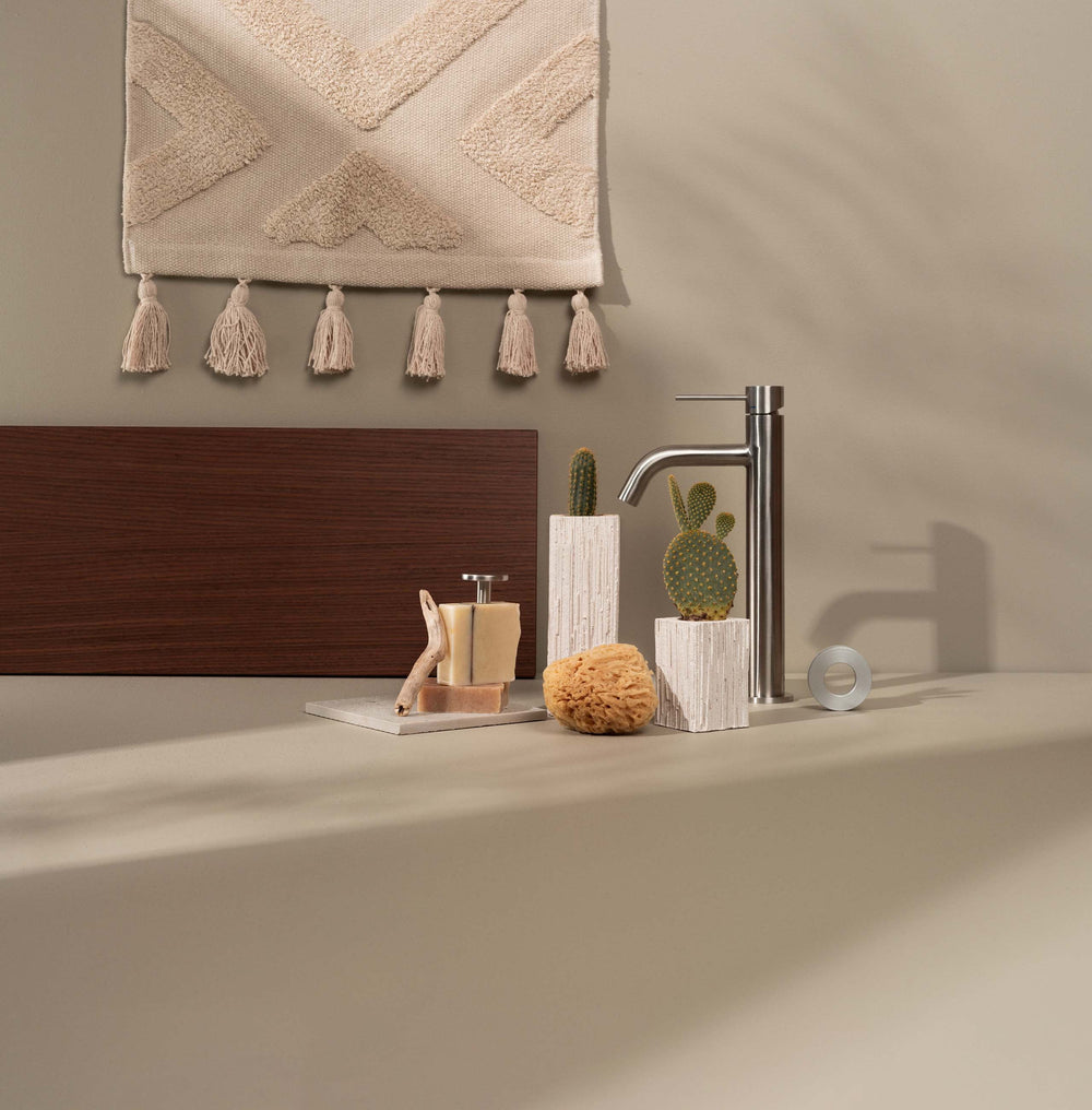 Tvättställsblandare Scandtap Steel Voyage Hög