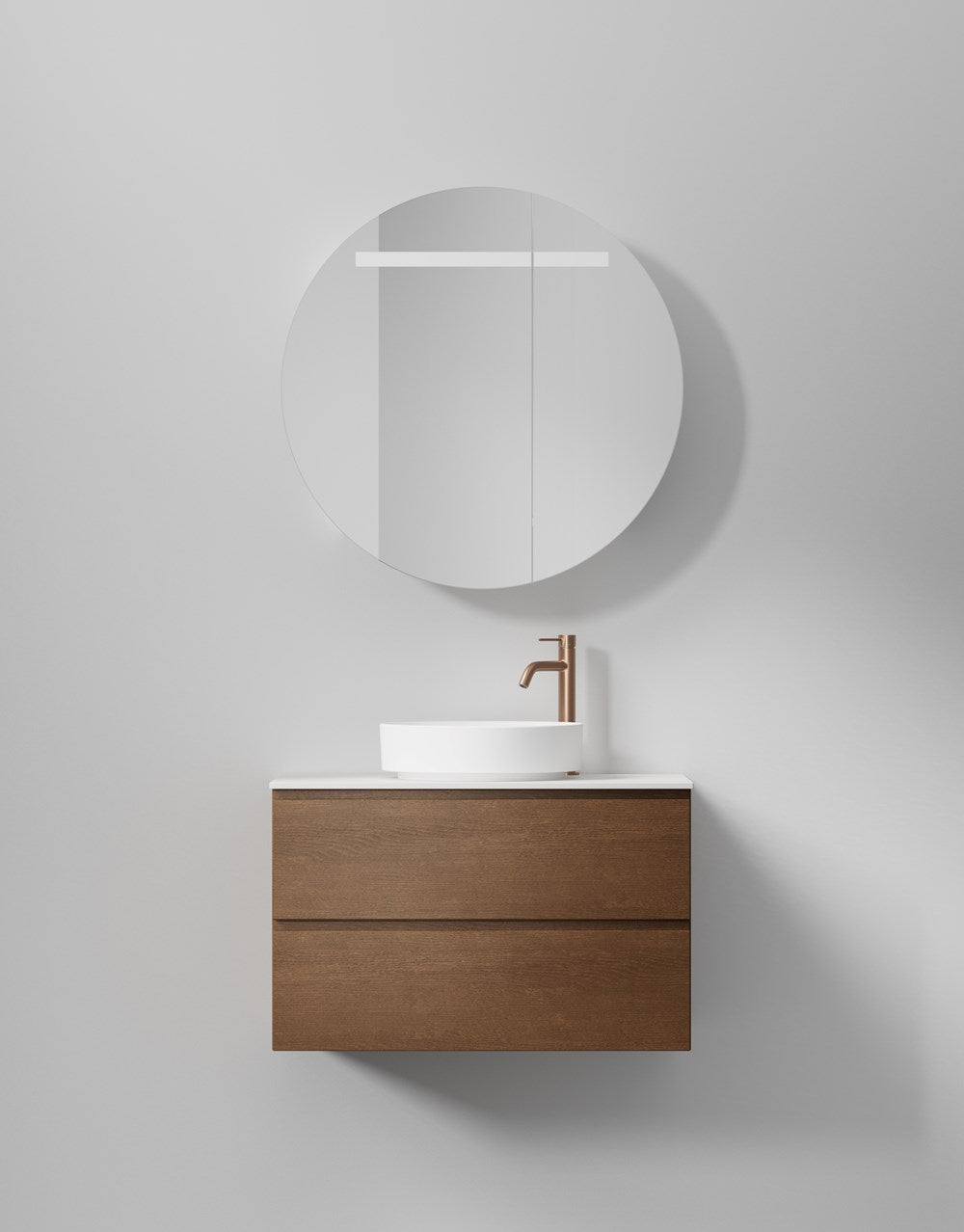 Kommod INR Core Grip 80 Med Bänkskiva & Fristående Handfat